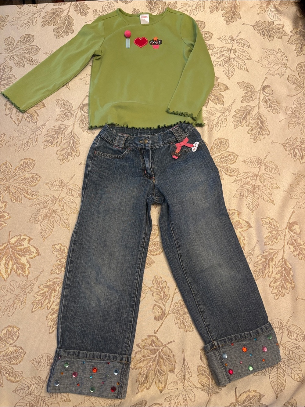 Vintage 2007 Gymboree Cupcake Outfit Size 5 – Jeweled Jeans & Top